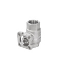 1 1/2"  bspt stainless threaded electric valve actuator 2pc ball valve